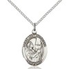 Sterling Silver St. Mary Magdalene Pendant with 18" Stainless Steel