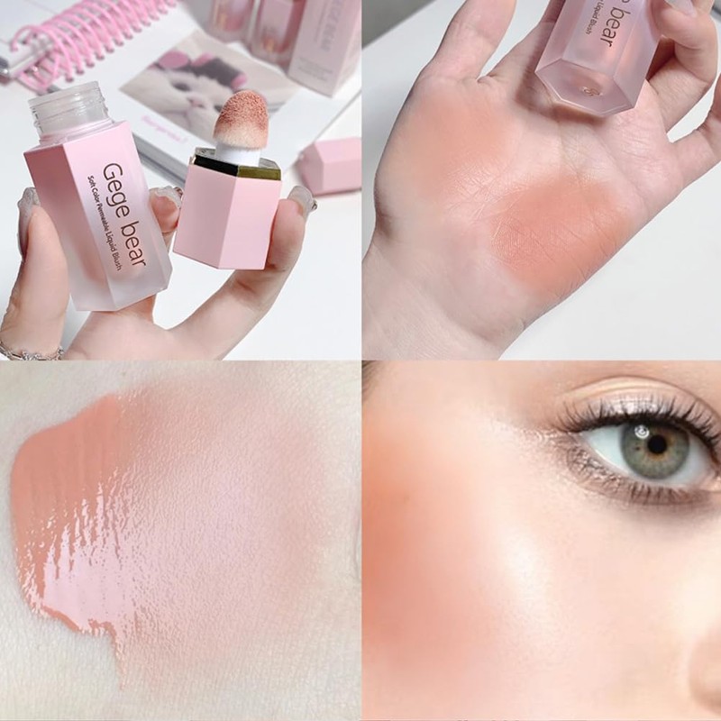 Cheek Romantic Liquid Blush 6 Colors 05# Sunset