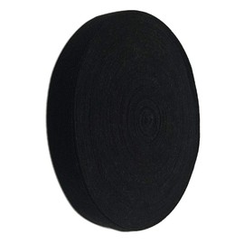 Abbaoww 55 Yards Twill Tape Ribbon 1/2 Inch 100% Cotton Herringbone Webbing Tape Sewing Twill Ribbon for DIY Crafts Sewing, Black