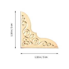 20pcs Vintage Book Corner Protector Antique Style Album Edge Guards for Scrapbooking Notebook Folder Unique Design Craftsmanship for Home Decoration