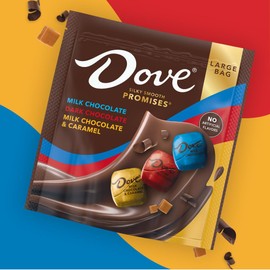 DOVE PROMISES Milk & Dark Chocolate Christmas Candy Assortment 14.08 oz Bag