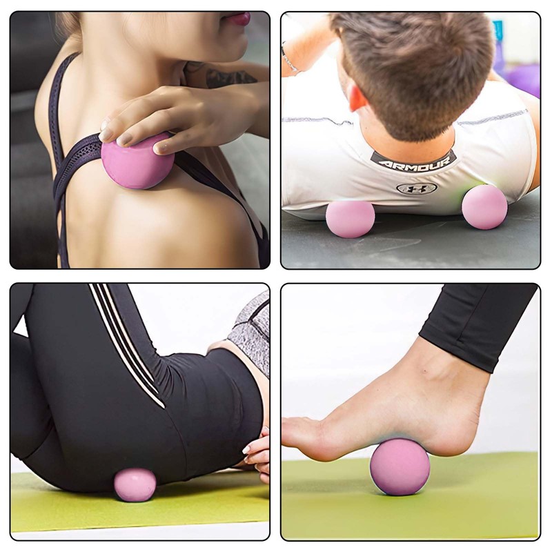 WOVTE Massage Lacrosse Ball for Myofascial Release, Foot, Back, Trigger