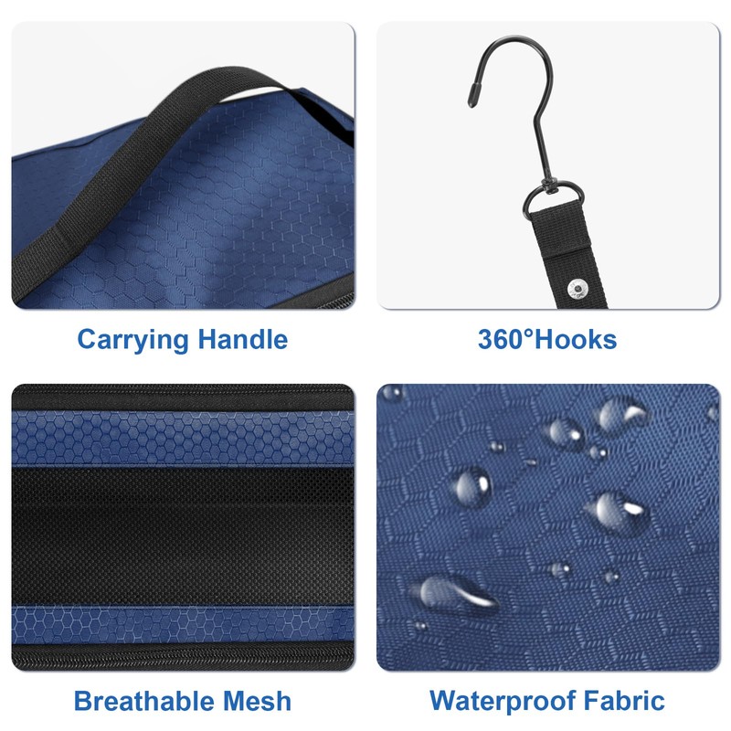 Olosar Suitcase Organizer, Travel Luggage Organizer Portable Hanging Travel Shelves