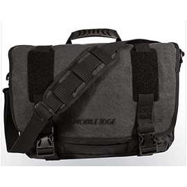 Mobile Edge Laptop Eco Messenger Eco-Friendly, 17.3 Inch Cotton Canvas, Charcoal for Men, Women, Business, Student MECME5, Ash