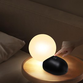 Merexcint Night Light, Dimmable Touch Night Light for Bedroom, USB Rechargeable Portable Night Light, LED Lamp with Warm White Lights, Soft Eye Caring Night Light for Sleep