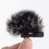 Lavalier Microphone Fur Cover, Durable Black Lapel Microphones Furry Cover