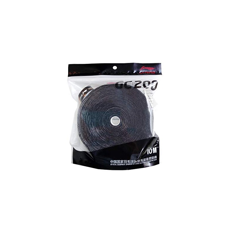 LI-NING AXJM058-1 Premium Terry Towel Grip 10 m Roll Black