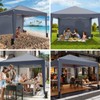 Driftalia 10x10 Pop Up Canopy with Sidewalls, Outdoor Instant Canopy
