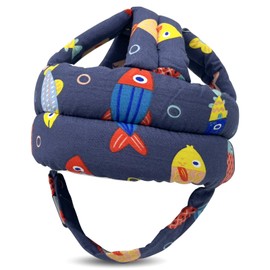 REFLYAWAY Baby Head Protector Baby Helmet for Crawling Walking, No Bumps Safety Head Adjustable Protective Cap for Walking, Playing (Style 4)