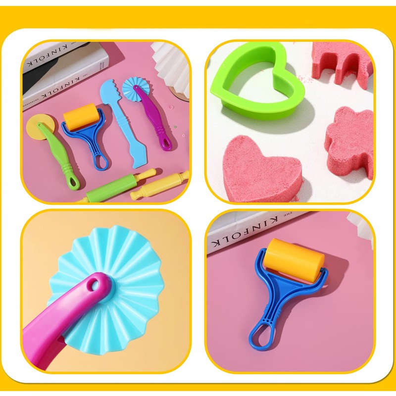 18 Pcs Dough Tools Playdough Tools and Cutters Dough Tools