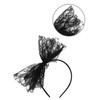 80s Fancy Dress Costume Accessories Lace Headband Earrings Fishnet Gloves