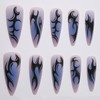 MISUD Press on Nails - Long Stiletto Glue on Nails