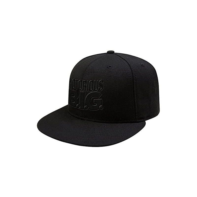 Men's Notorious B.I.G. Logo Snapback Baseball Cap Adjustable Black