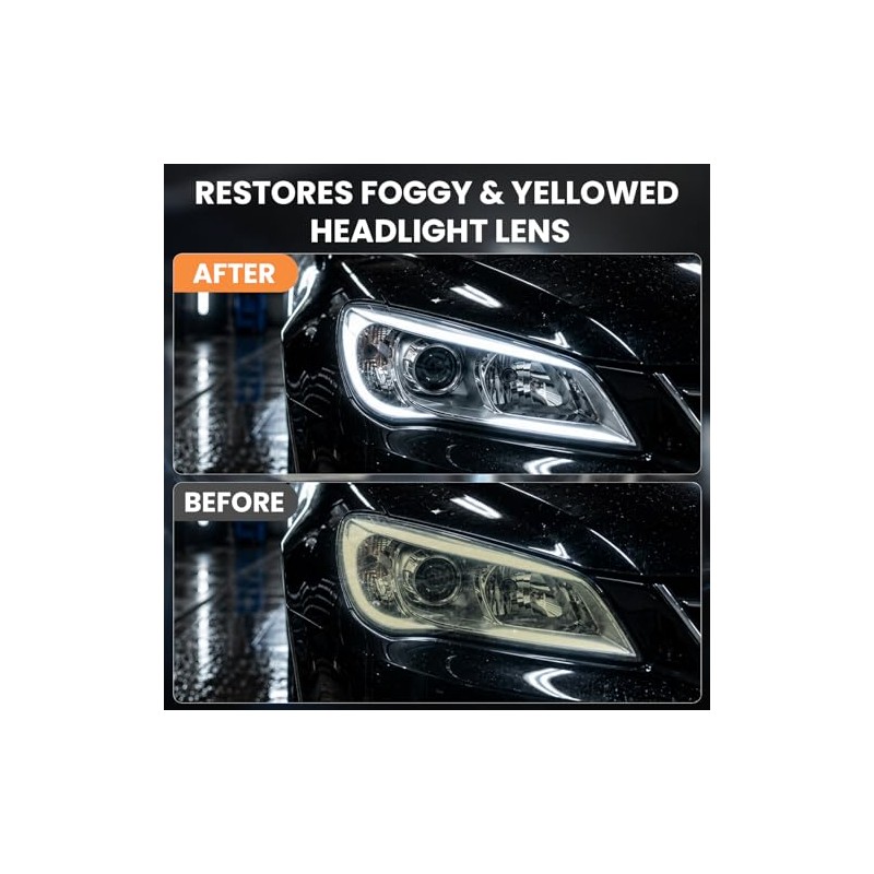 ROXAI Headlight Restoration Kit - Spray-On Clarity for Vehicles
