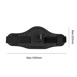 PULUZ Waist Belt Camera Mount S-trap Replacement for GoPro/ Insta360 ONE X/ Theta V/Theta SC36/ Panorama Action Cameras Portable