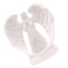 Prayer Angel Candlestick Pure White Wing Angel Prayer Statue for