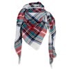 VIVIAN & VINCENT Fall Winter Scarf Classic Tassel Plaid Tartan
