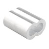 Futheda 50 pcs Aluminum Crimping Loop Sleeve Clips with Double