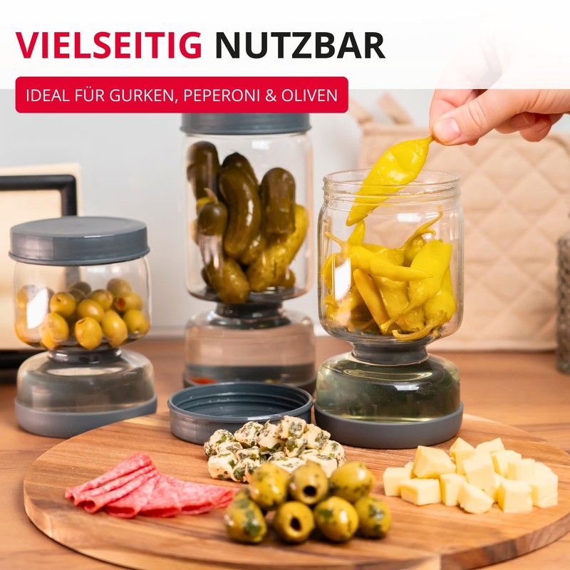 Westmark 1 Piece Drip Jar - Multifunctional Insert Jar for