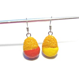 Chicken Nugget Dangle Earrings - Tiny Food Jewelry