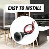 Anxingo 2 PCS Mini Round Waterproof Momentary Push Button Switch,