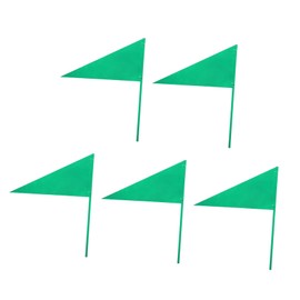 Sosoport 5pcs Sturdy Iron Corner Flags for Shot Put Training Lightweight Marking Flags for Practice Portable and Versatile Field Accessories