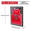 Nice C Jersey Frame Display Case with Lights, Jersey Shadow