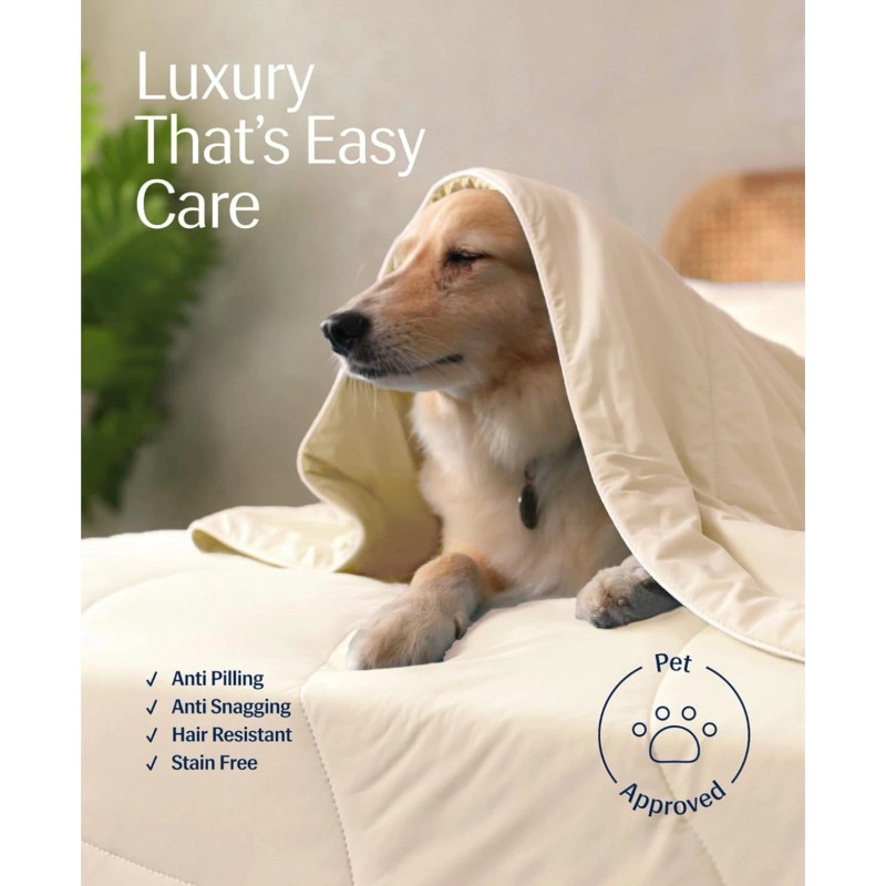 REST Evercool Cooling Comforter, King/Cali King, Snow Ivory
