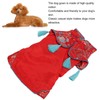 Dog Clothes Chinese Style Cheongsam Satin Pet Dog Tang Suit
