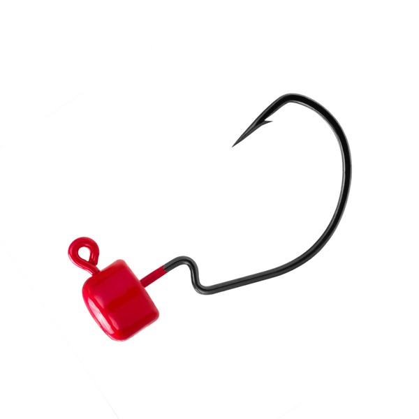 Temorah Finesse Ned Shroom Jig Heads (Red, 1/20 OZ EWG