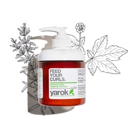 Yarok - Feed Your Curls Defining Creme - Organic Curl Cream and Curl Definer for Curly and Wavy Hair. Luxury Moisturizing Vegan Plant Based Formula - All Natural, Non Toxic, Lightweight - 8 Ounces