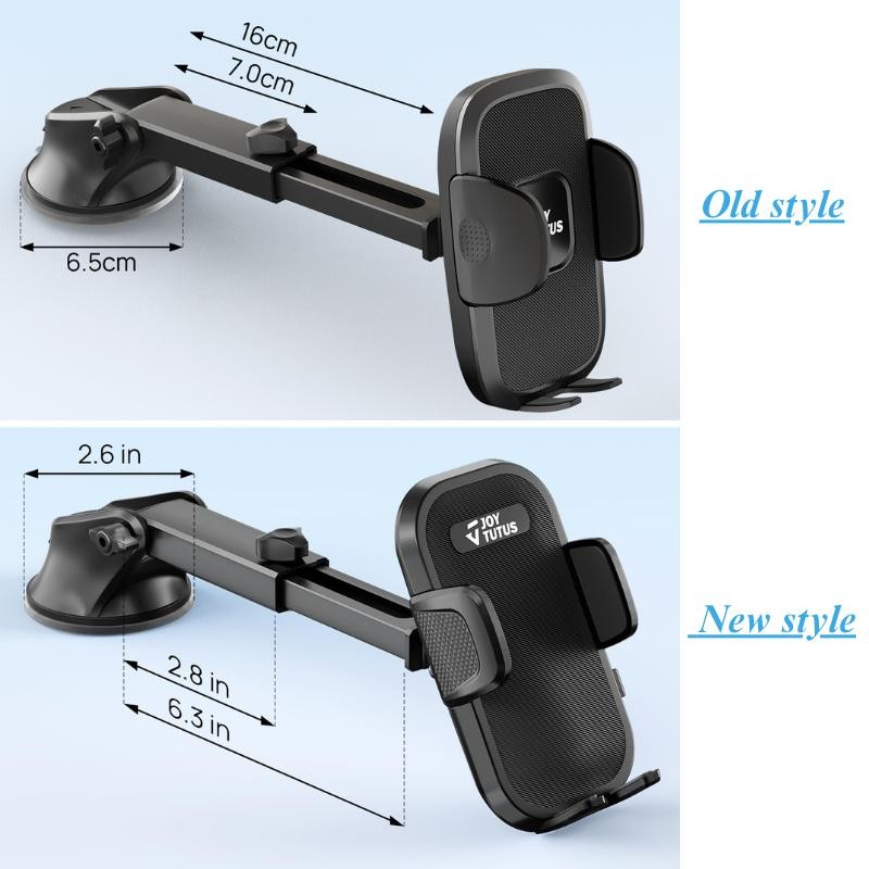 JOYTUTUS 3-in-1 Car Phone Mount with Strong Suction Cup for