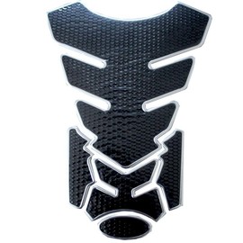 karim Motorcycle Tank Pad Tank Cover Universal Exterior Seal Sticker Protector Black Silver Mini Thick Thick Anti-slip Scratch Protection Sheet (Silver)