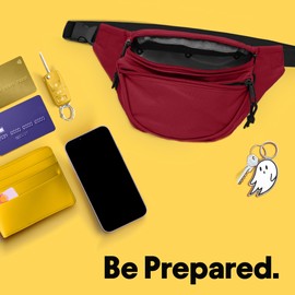 DALIX Fanny Pack w/ 3 Pockets Traveling Concealment Pouch Airport Money Bag (Maroon)