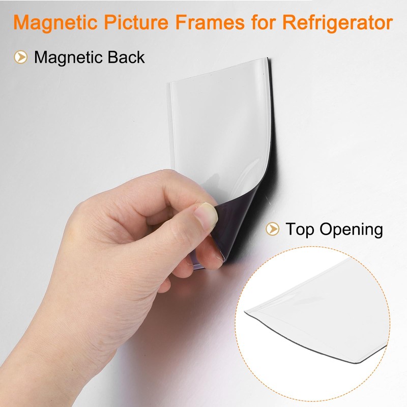 sourcing map 2.5 x 3.5 Inch Magnetic Picture Frames for