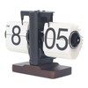 Digital Flip Dоwn Clock Retro Wooden Mechanical Flip Clock Desktop