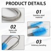 79” Flexible Pipe Cleaner Brush Set, Dual-Ended and Extra-Long Stainless