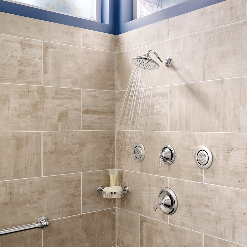 Moen TS1322 Mosaic Round Single-Function Body Spray, Wall Mounted Shower