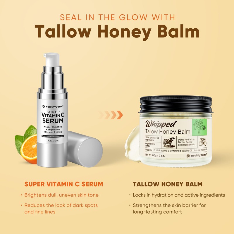 Bálsamo hidratante HealthyDerm de sebo de res, 60 ml
