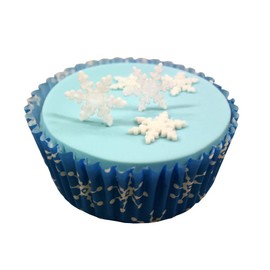 PME SF709 Set of 3 Mini Snowflake Plunger Cutters, White, 3 x 9.3 x 14.2 cm