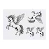 Azeeda 4 x 'Verzauberter Pegasus' Temporäre Tattoos - Wasserfest, Hautfreundlich