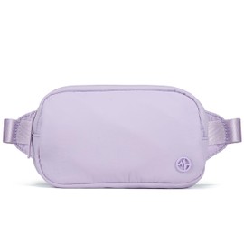 Pander Mini Belt Bag 0.7L, Waterproof Mini Everywhere Fanny Pack Purse for Women and Men. (Solid, Lilac Purple)