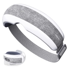 adomii Eye Massager with Heating, Head Massager for Tired Eyes, Stream Your Favorite Music, Adjustable Head Strap, Gift for Women Men Mom Dad