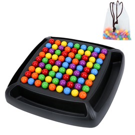 GUTERTOP Intellectual Chessboard Double Duel, Rainbow Ball Board Games, Rainbow Ball Chessboard Strategy Games for Children Adults