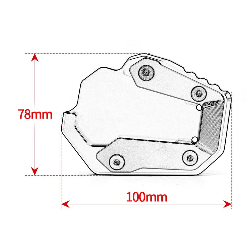 Modeer Compatible with Honda CRF1100L Africa Twin 2019-2024 Motorcycle Kickstand