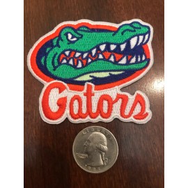 UF Florida Gators Vintage Embroidered Iron On Patch 3” X 2.5" NICE QUALITY