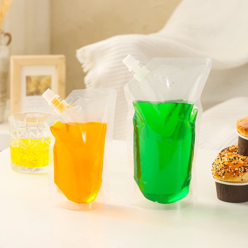 OHMAXHO Alcohol Pouches for Liquor,Reusable Drink Pouches for Adults Alcohol