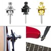 AIMALL Buttons Straplocks Bass Replacement Strap Locks Electric Acoustic Guitar