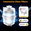 WUSILILU KF25 Oil Mist Filter,High-Efficiency Vacuum Pump Exhaust Oil Mist