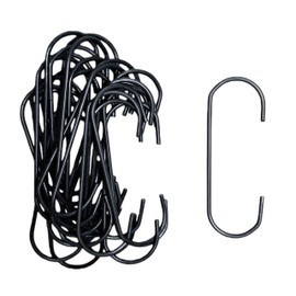 Mitoltpoci 25 Pcs 4 Inch Metal C Hooks for Powder Coating & Paint, 0.12" Wire Steel Hanging Hooks (30lbs Capacity), Heat Resistant Utility Hangers for Spray Painting, Plating & Industrial Use